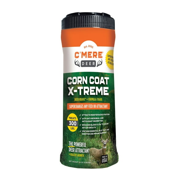 C'Mere Deer Corn Coat X-Treme Deer Attractant, 24 oz – FX600   Deer Krave Enhanced Formula