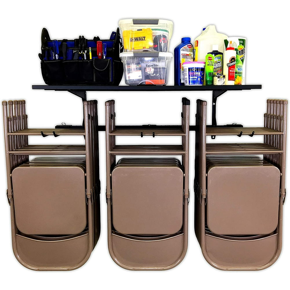 StoreYourBoard Chair Storage Rack and Storage Shelf, Folding and Beach
