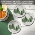 thumbnail image 2 of Thirstystone "Winter Woodlands" 4-Pack Round Absorbent Stone Coasters, 2 of 8