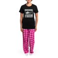 thumbnail image 4 of CafePress - Shark Does Not Play Nicely Women's Dark Pajamas - Women's Short Sleeve Print T-Shirt and Pants Dark Cotton Pajama Set, 4 of 7