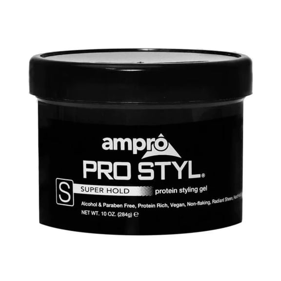 Ampro Pro Styl® Super Hold Protein Unisex Styling Gel for Resistant Hair Textures, 10 oz., Moisturizing