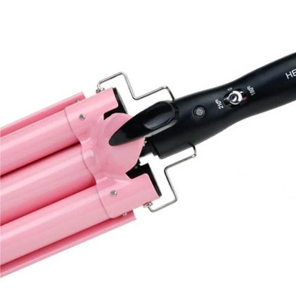 Seitruly Rizador de barril - Ondulador de cabello con temperatura ajustable y anti-escaldado, rosa Cuidado del cabello No.1 Seitruly CE009558-01