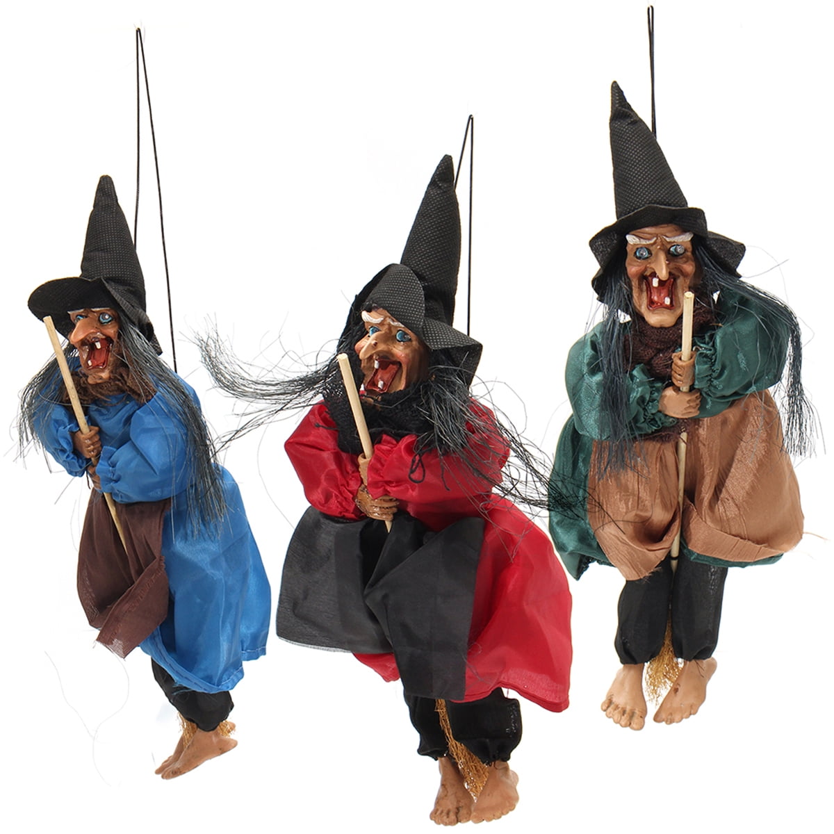 12/" Halloween Party Bar Decoration Witch Prop Eyes Bright//Laughing Sound Control
