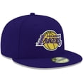 thumbnail image 3 of Men's New Era Purple Los Angeles Lakers Official Team Color 59FIFTY Fitted Hat, 3 of 6