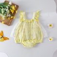 thumbnail image 2 of Otqutp Toddler Sport Bodysuit Girls Fly Sleeve Floral Embroider Tulle Ruffles Romper Bodysuits 0 to 12 Months Cute Girls Clothes, 2 of 8