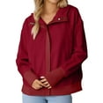 thumbnail image 4 of BLVB Zip up Hoodie Women Oversized Corduroy Knit Shirt Fall Shackets 2025 Corduroy Jacket Casual Long Sleeve Fall Outfits with Pockets, 4 of 6