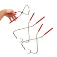 thumbnail image 4 of Dipping Tongs Glazing Tools, 2 Pcs Stainless Steel Dipping Tong Pottery Tools With Comfortable Red Rubber Handles Clay Sculpture Tongs Small  For Pottery  Clay Glaze, Clay Modeling, 4 of 8
