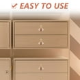 thumbnail image 3 of HEALEEP Artistic Drawer Pulls Golden Zinc Alloy Round Hole Design 1Pack for Designers, 3 of 7