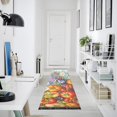 thumbnail image 4 of Yayeee Hallway Runner Rug 2'x6' Non Slip Machine Washable with Rubber Backing, Purple Floral Tomatoes, 4 of 8
