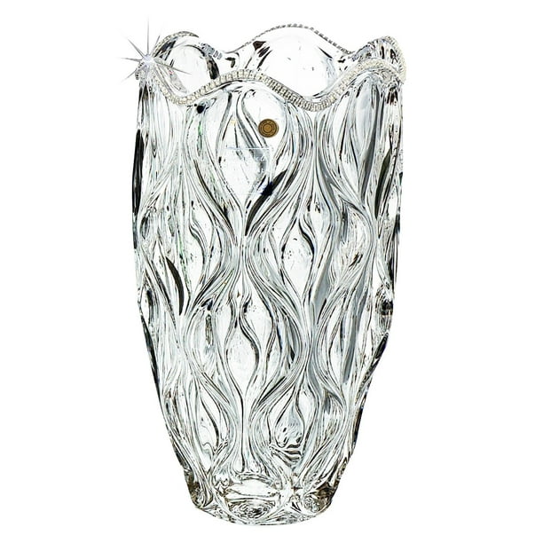 Italian Collection Crystal Flower Vase Decorated With Swarovski Crystal Walmart Com Walmart Com
