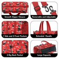 thumbnail image 3 of Teacher Tote Bag,Red Cartoon Dinosaurs Skiing Pattern Teacher Utility Tote Bag,Large Work Tote Bags for Women with Multiple Pockets,Top Zipper Closure,13.8x10.6x6.7 Inch, 3 of 5