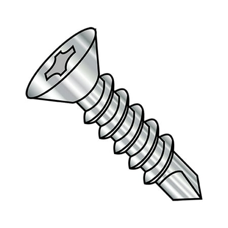 

6-20X2 Phillips Flat Self Drilling Screw Full Thread 410 Stainless Steel (Pack Qty 1 000) BC-0632KPF410