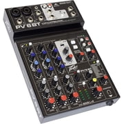 Peavey PV 6 BT 6 Channel Compact Mixing Mixer Console with Bluetooth + PVi 100 Microphone