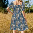 thumbnail image 3 of - Derek y los Dominos Vestido de manga corta Falda de verano Vestido de mujer Falda de verano de mujer, 3 of 6