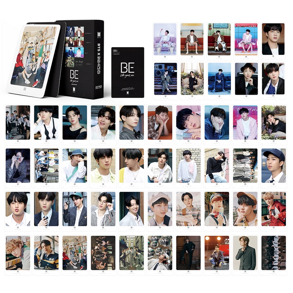 54PcsBox KPOP BTS Lomo Card Set Album Mini Photo Card Postcard Bangtan Boys Collective Photocard New