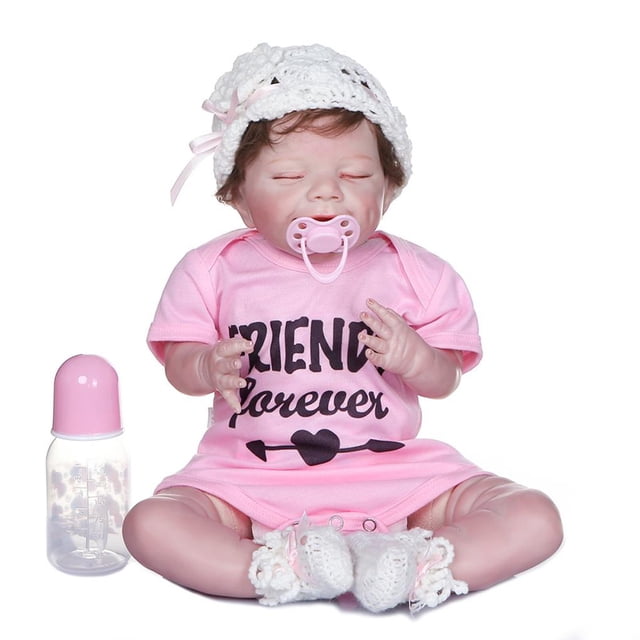Baby Doll Reborn Toddler Vinilo Suave Reborn Baby Doll Cuerpo Suave Realista Navidad Sorprendente Chica Regalos Muñeca Scienceny FN002914-00