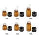 thumbnail image 5 of 50 piezas de minibotellas de vidrio , tapa de rosca recargable Vial de muestra para 50 piezas de enchufe interno jinwen  Mini botella ámbar, 5 of 8
