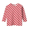 thumbnail image 3 of WOYY Toddler Girls Striped T Shirt Casual 3/4 Sleeve Round Neck T-Shirt Tee, Sizes 3-13, 3 of 4