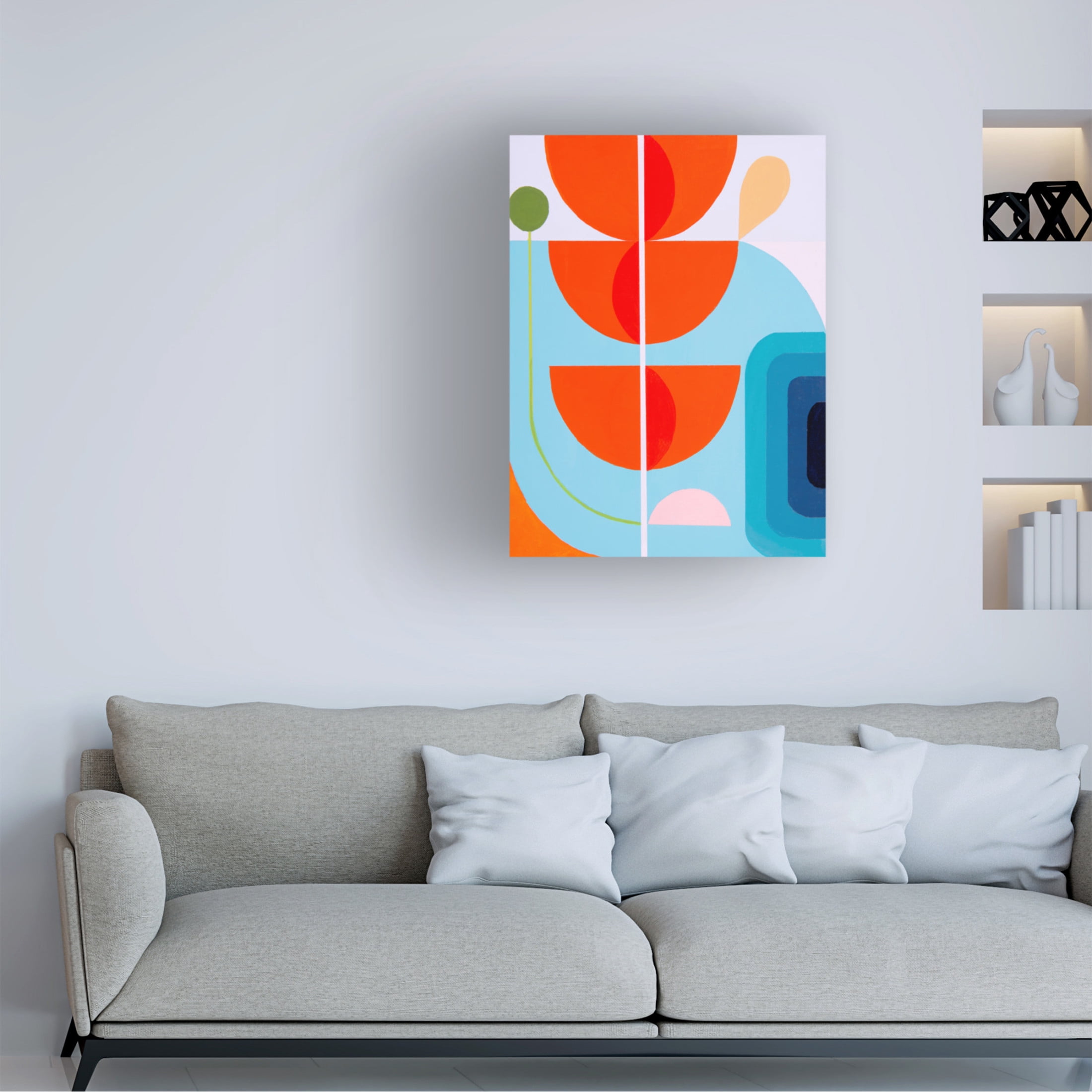 Canvas Wall Art - Marion Griese 'Running Toward The Sun 10' Wall Art for Living Room, Bedroom, or Office Décor by Trademark Fine Art - 35 x 47 Inches
