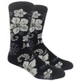 thumbnail image 4 of Chaussettes Aloha Hawaïennes à Motif Floral d'Hibiscus (Adulte, Grand), 4 of 6