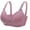Purple, variant on Honeeladyy Women's Wirefree Bra Comfortable Lace Beauty Back Strap Wrap Plus Size Bra Wedding Gifts #Ta-42