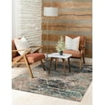 thumbnail image 7 of Unique Loom Trellis Frieze Collection Area Rug - Geometric (4' 1" x 6' 1" Rectangle Blue Multi/Ivory), 7 of 7