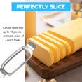 thumbnail image 5 of Butter & Cheese Slicer Cutter, Stainless Steel Wire Cheese Slicer, Multipurpose Handheld Butter Cutter for Block Cheese, Butter, Soft Fruits, and Dishwasher Safe, 5 of 7