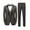 Gray, variant on Beauty Emily Mens 3-Piece Suit Notched Lapel One Button Slim Fit Formal Jacket Vest Pants Set