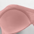 thumbnail image 3 of Ohufall Bra for Women Lace Print Wireless Gathered Thin Bra Solid Color Comfortable Breathable Daily Underwear,36-42B, 3 of 5