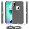 thumbnail image 4 of For Apple iPhone XR 10 Shockproof Protective Rugged Defender Case With FREE Screen Protector Grey, 4 of 5