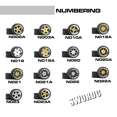 thumbnail image 2 of 1/64 Hot Wheels Carlomo N-Class 2 Detail-up Sets Wheels With Rubber Tires Assembly Rims for Model Car Tomica 4pcs Set N023, 2 of 6