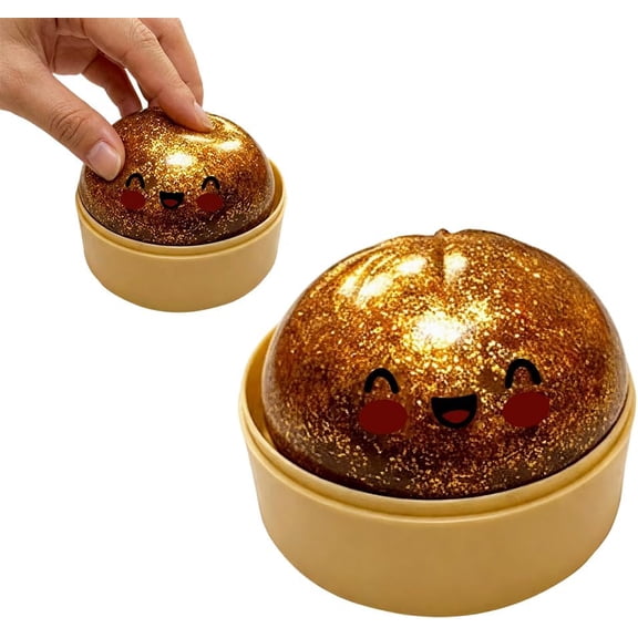 Esterze Dumpling Stress Reliever for Adults, Soft Slow Rising Squeeze Ball, Cute Desk Decor for Office & Home Relaxation