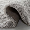 thumbnail image 6 of SAFAVIEH Indie Careen Geometric Polyester Shag Area Rug, Grey/Ivory, 6'7" x 9'2", 6 of 9