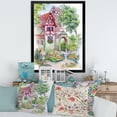 thumbnail image 3 of Designart 'Red Rustic House In The Country Side Landscape' Traditional Framed Art Print, 3 of 4