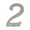 Satin Nickel, variant on Ives SC2-3026-619 House Numbers, #2, 4"