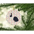 thumbnail image 2 of Dutch Rabbit Christmas Ceramic Ornament 2.8 in x 2.8 in, 2 of 3
