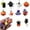 30pcs, variant on Monebena 30 PCS Halloween Resin Charms for Jewelry Making Bulk 3D Cartoon Bracelets Charms DIY Pendant Cute Charms for Necklace Earrings Keychains Bracelet M01