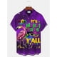 thumbnail image 4 of Camisa de Mardi Gras para hombre 2024, camisas casuales de manga corta con estampado 3D, ropa de calle, camisas hawaianas holgadas de talla grande para hombre, camisetas, 4 of 5