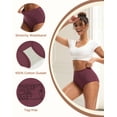 thumbnail image 6 of INNERSY Women's Cotton Underwear Super High Waisted Breathable Briefs 4-Pack(S,Dark Beauty), 6 of 8
