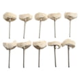 thumbnail image 3 of 10Pc Cloth Polishing Wheel Rotary Tool Accessory Buffing Pad for Jewelry Metal Off White, 3 of 8