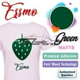 thumbnail image 1 of ESSMO Green Matte Solid Heat Transfer Vinyl HTV Sheet T-Shirt 20" Wide Iron On Heat Press DP20 20"x240", 1 of 7