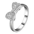 thumbnail image 1 of Anillo hueco de estilo para las mujeres joyas brillantes Trendy anillo de promesa de moda anillo abierto, 1 of 8