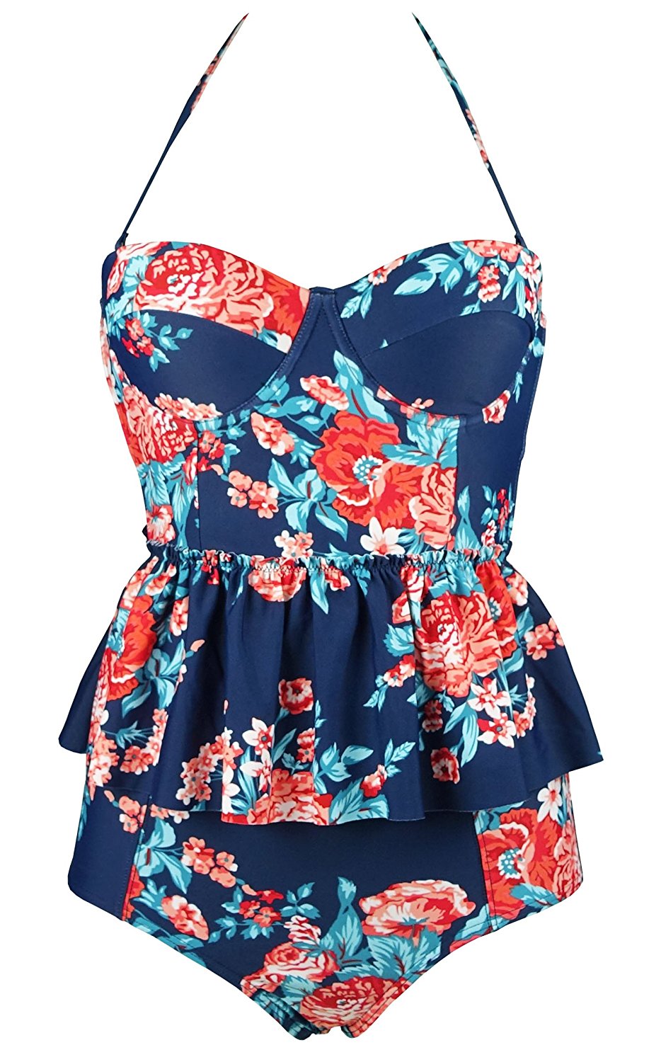 peplum style swimsuit