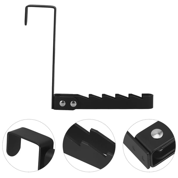 unbranded Gancho Organizador Negro Para Puerta Con Acero Resistente Para Ropa Y Artículos Varios