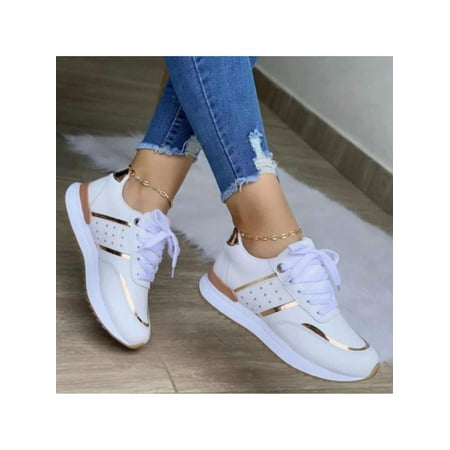 Women’s Casual Work & Running Shoes Colorblock Design Platform – Orthopedic Support – Non-Slip Wedge