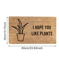 thumbnail image 3 of Clearance Sale "I HOPE YOU LIKE PLANTS" Door Mat Welcome Decor Doormat Non Slip Washable Rubber Door Rug Natural Door Mat - Easy to Clean Perfect for Front Door and Entryway - Outdoor/Indoor 16x24IN, 3 of 6