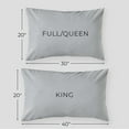 thumbnail image 5 of Shuteye Supply Frost Smart Temp Cooling Percale Body Pillowcase Set, 21 x 54 Inch, Grey, 5 of 9