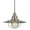 Brushed Steel/Round/Rust/Metal, variant on Cal Lighting Allentown 5" 150W Durable Metal Pendant in Rust Brown