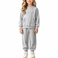thumbnail image 5 of CUSTG Toddler Unisex Sets Elegant Crewneck Long Sleeve And Wide Leg Trousers With Modern For Everydaywear And Party Leisure Style School Classroom Vacation Outfits, 5 of 8