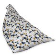 thumbnail image 2 of Garden Lounger Chair Bag, Hand Drawn Botanical Magnolia Flowers Buds Leaves on Grunge Backdrop, High Capacity Storage with Handle Container, Lounger Size, White Pale Coffee Indigo, by Ambesonne, 2 of 5